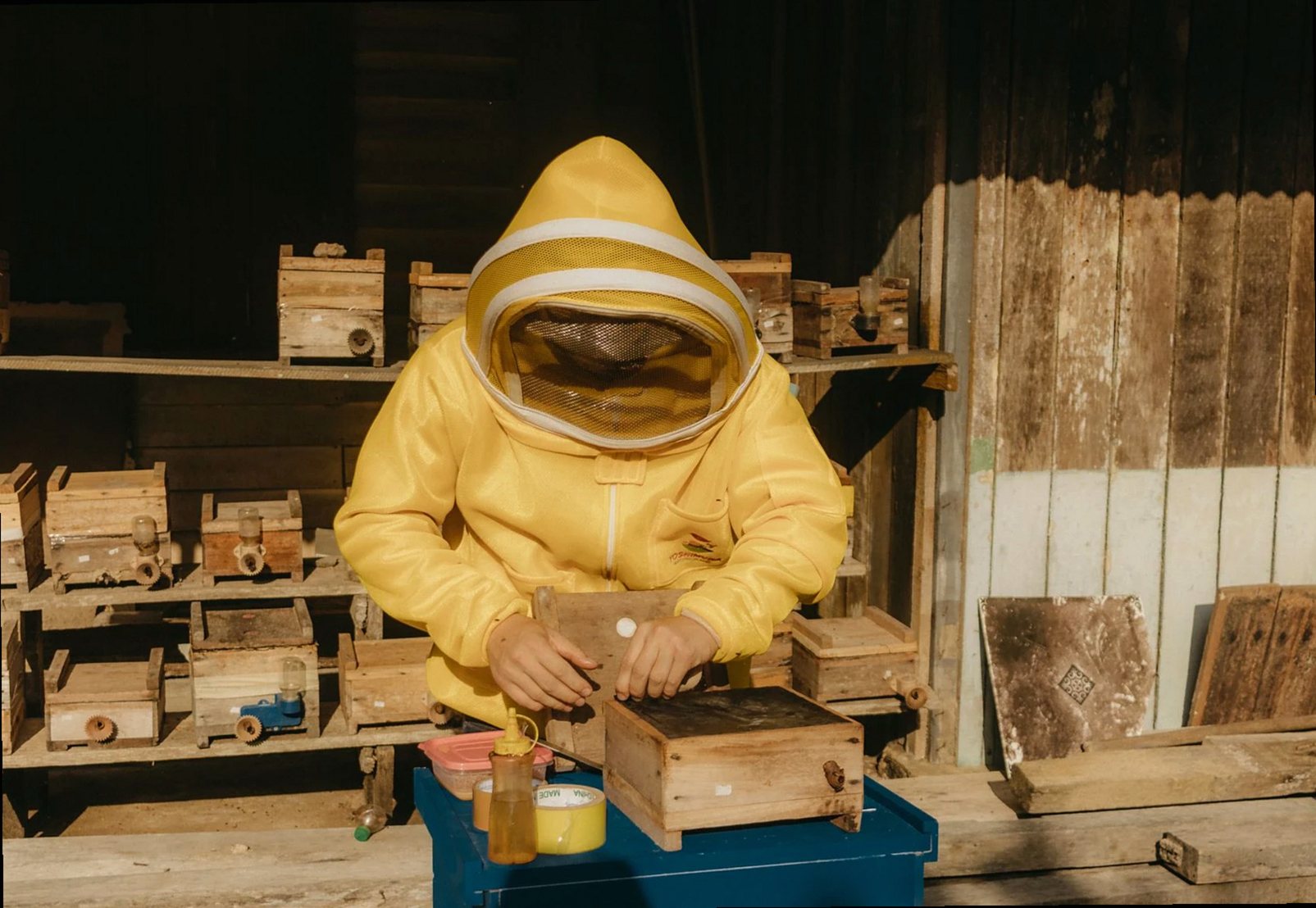 Golden Hive Honey stonework